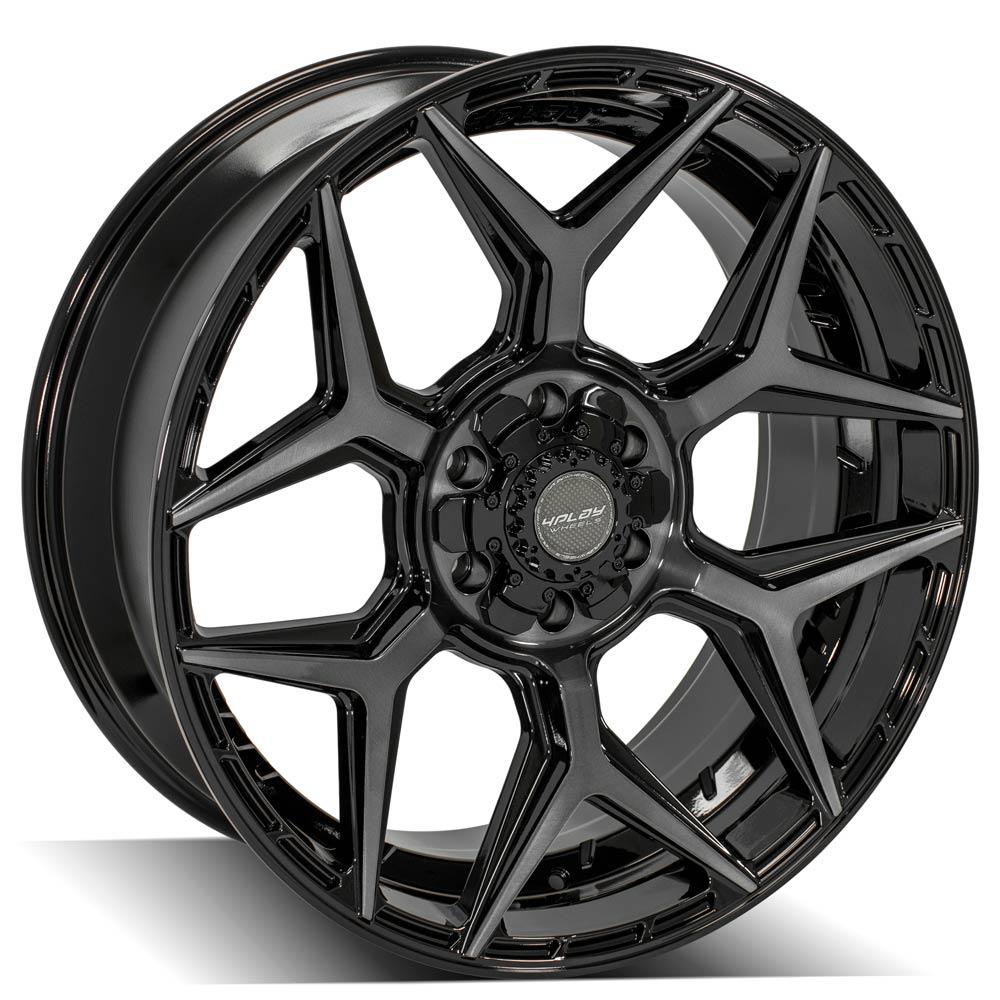 4PLAY Gen3 4P06 22x9 6x135mm & 6x5.5" +12et in Brushed Black-SR1 Performance