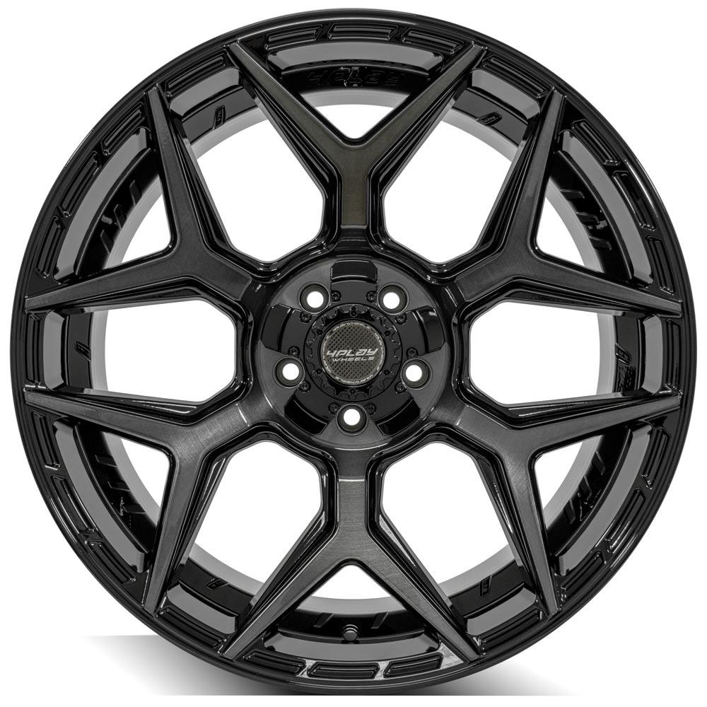 4PLAY Gen3 4P06 22x10 5x5" & 5x5.5" -18et in Brushed Black-SR1 Performance