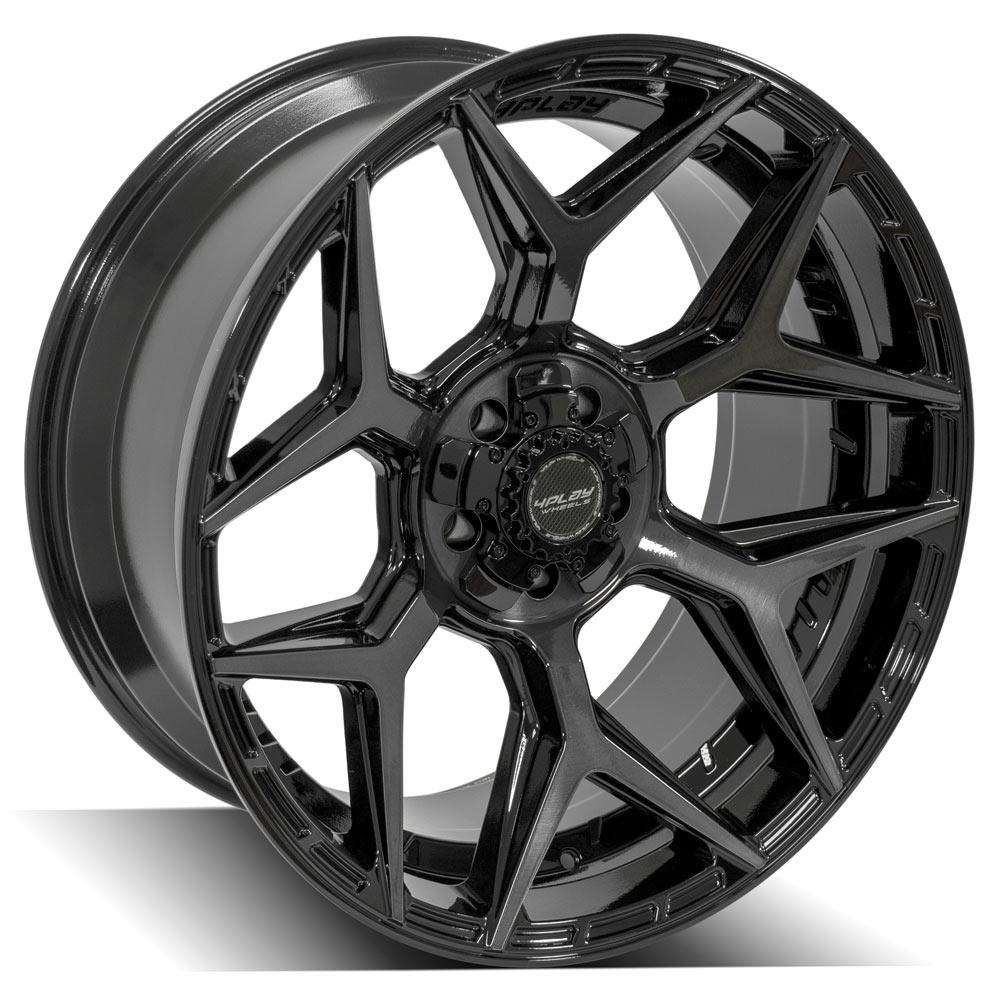 4PLAY Gen3 4P06 22x10 5x5" & 5x5.5" -18et in Brushed Black-SR1 Performance