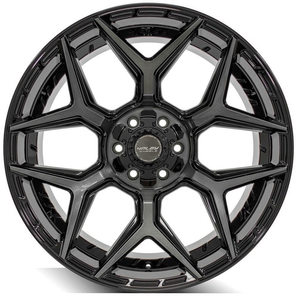 4PLAY Gen3 4P06 22x10 6x135mm & 6x5.5" -18et in Brushed Black-SR1 Performance