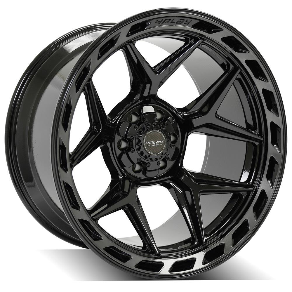 4PLAY Gen3 4P55 22x12 6x135mm & 6x5.5" -44et in Brushed Black-SR1 Performance
