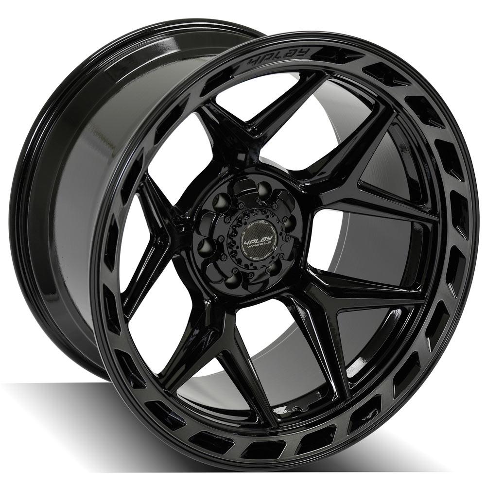 4PLAY Gen3 4P55 22x12 6x135mm & 6x5.5" -44et in Brushed Black-SR1 Performance