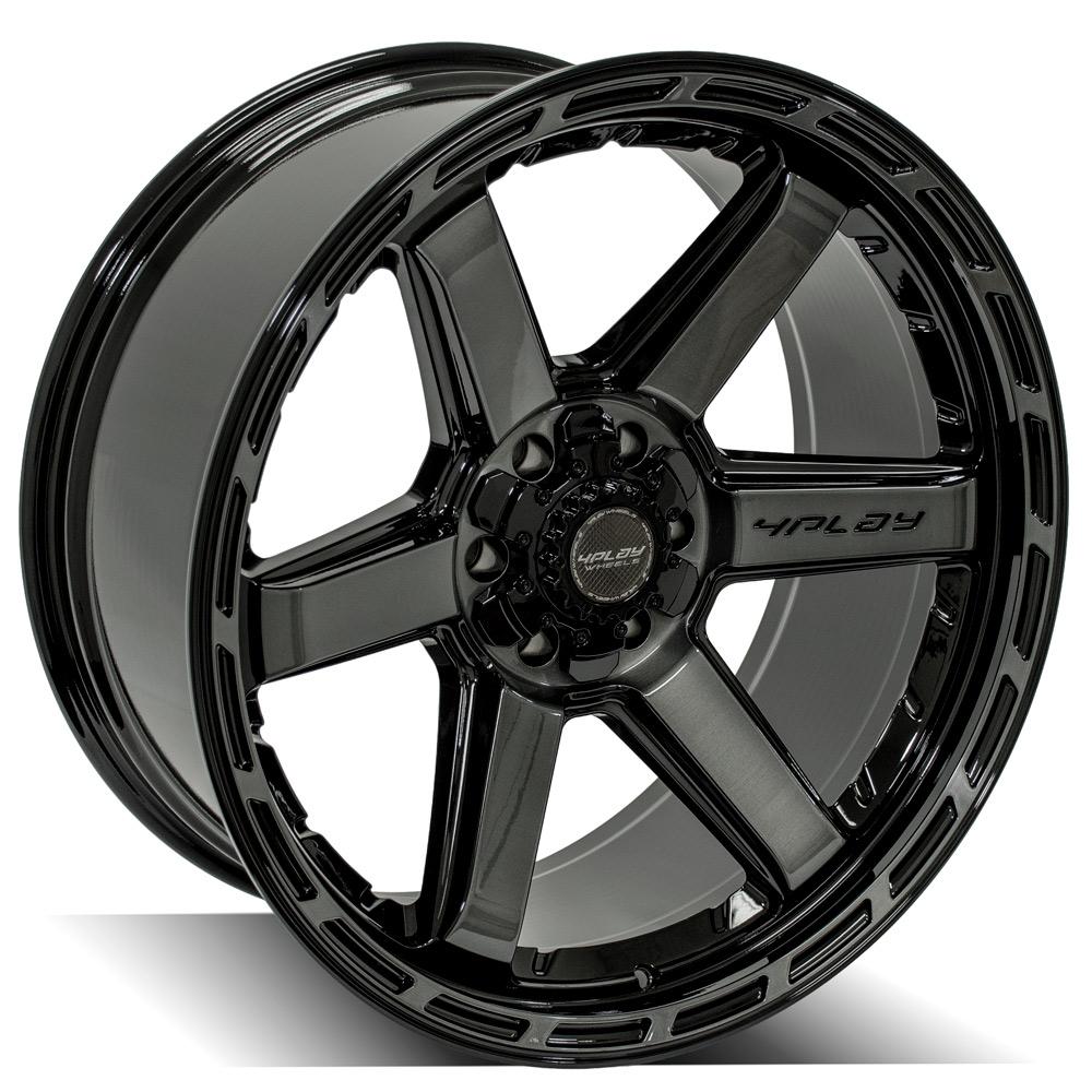 4PLAY Gen3 4P63 22x10 6x135mm & 6x5.5" -18et in Brushed Black-SR1 Performance