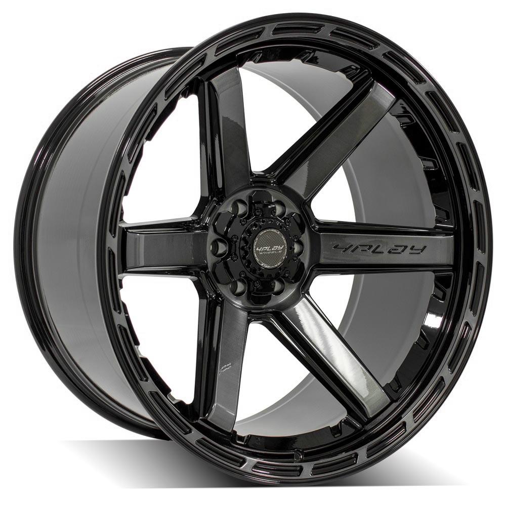 4PLAY Gen3 4P63 24x12 6x135mm & 6x5.5" -44et in Brushed Black-SR1 Performance