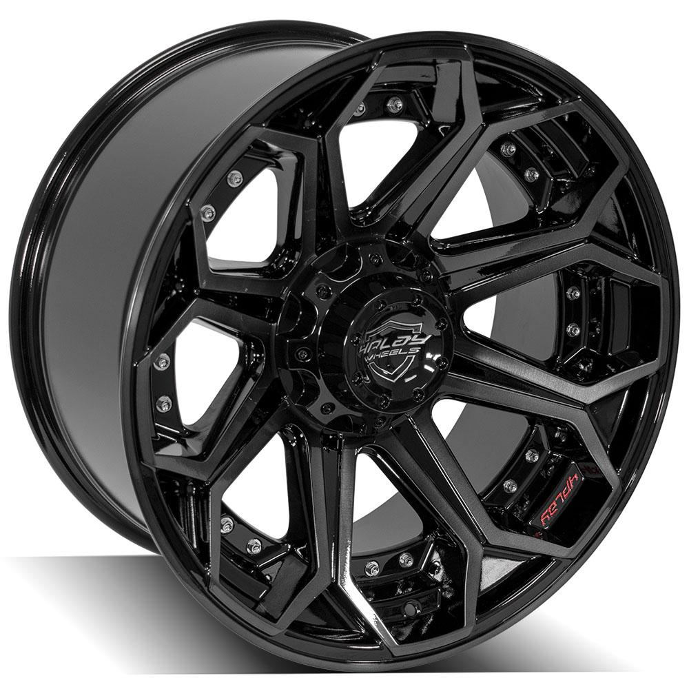 4PLAY Gen2 4P80R 20x10 5x5" & 5x5.5" -24et in Brushed Black-SR1 Performance