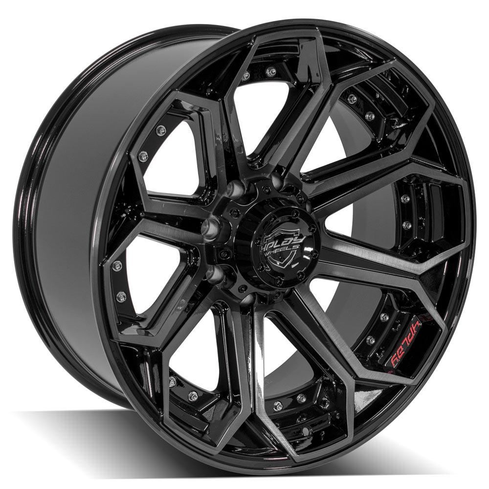 4PLAY Gen2 4P80R 22x10 8x6.5" -24et in Brushed Black-SR1 Performance