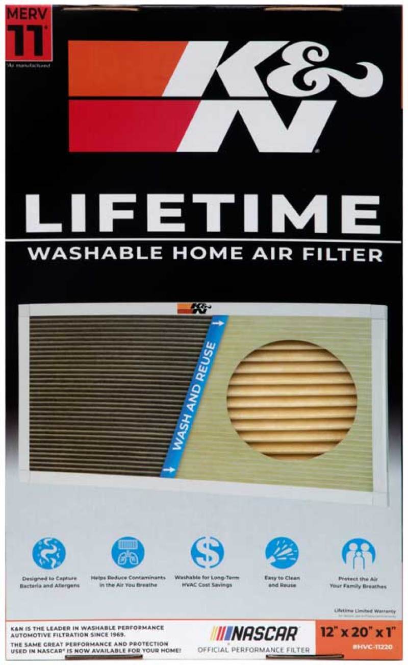 K&N HVAC Filter - 12 X 20 X 1-SR1 Performance