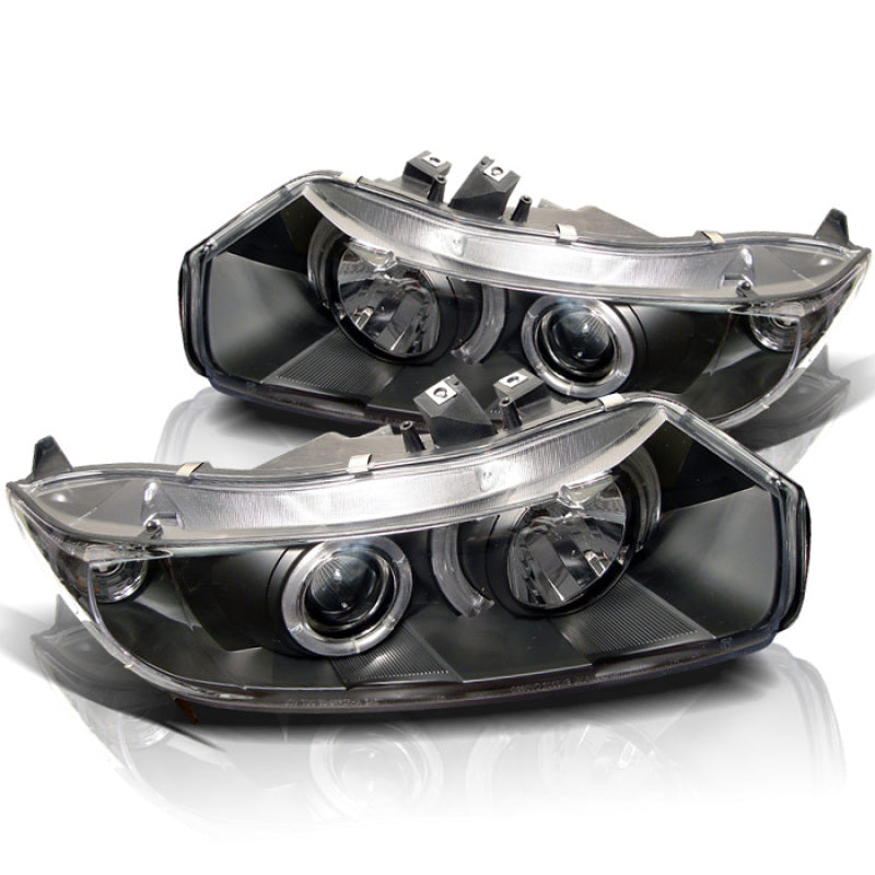 Spyder Honda Civic 06-08 2Dr Projector Headlights LED Halo Black High H1 Low H1 PRO-YD-HC06-2D-HL-BK-SR1 Performance