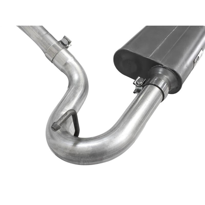 aFe Scorpion Exhaust System Cat Back 2.5in Aluminized Hi-Tuck 07-18 Jeep Wrangler JK V6 3.6/3.8L-SR1 Performance