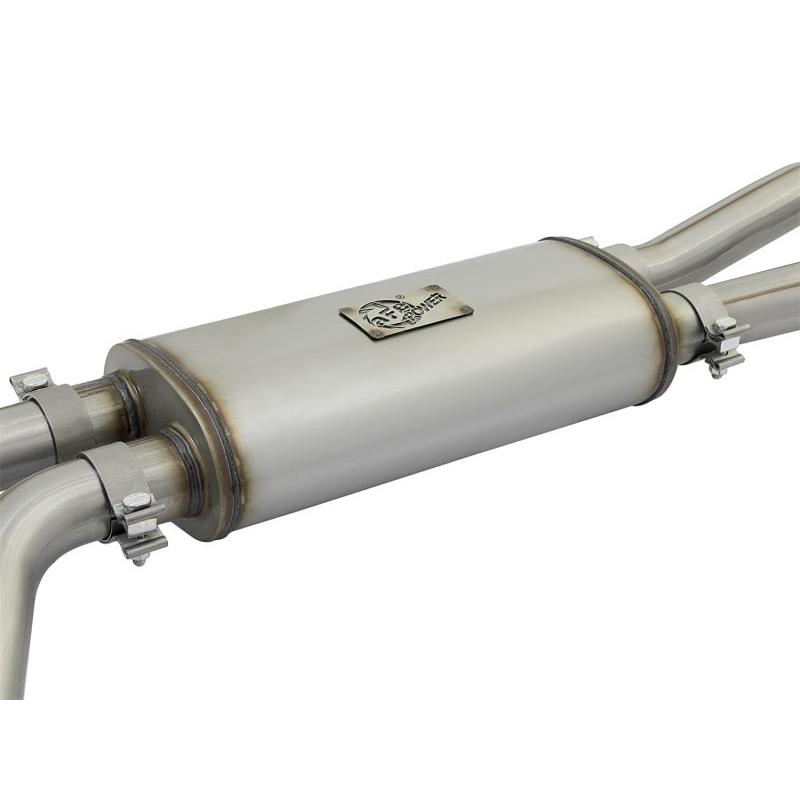 aFe POWER Rebel Series 2-1/2in 409 SS Cat Back Exhaust w/ Polished Tips 16-17 Nissan Titan V8 5.6L