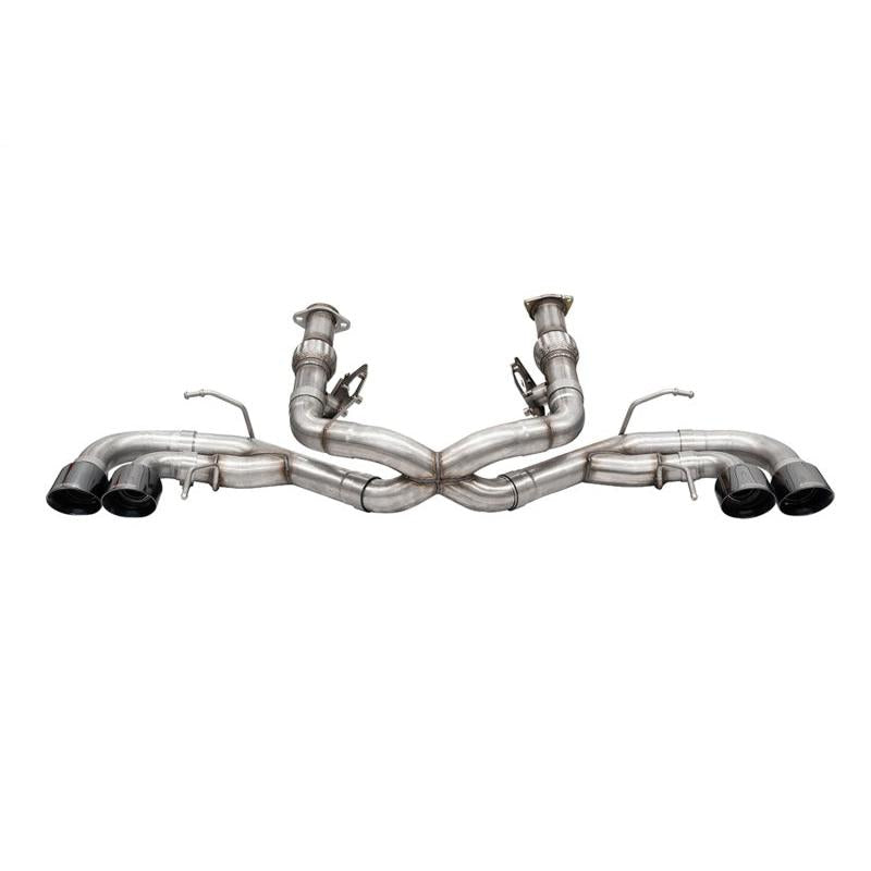 Corsa 2020-24 Corvette C8 3in Xtreme Cat-Back Exhaust 4.5in Black Quad Tips - Deletes stock AFMValve