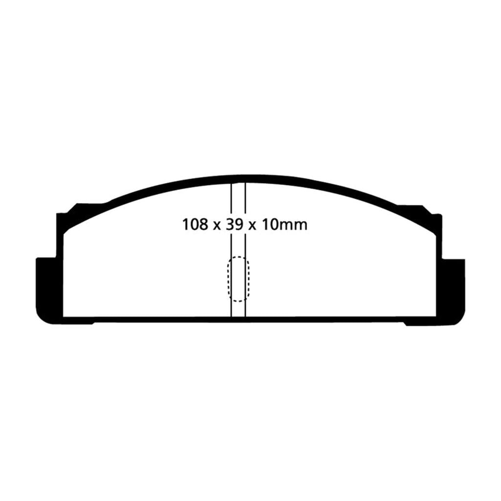 EBC Greenstuff 2000 Series Rear Brake Pads for Fiat 124 and 128 Models – Part DP2130