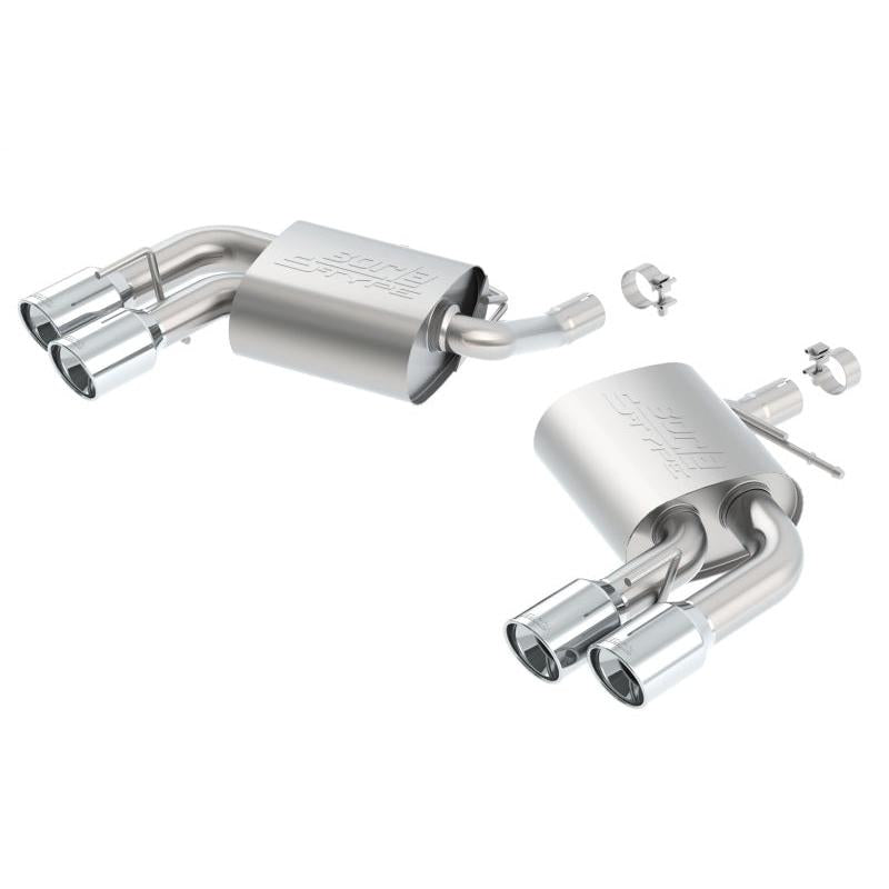 Borla 2016 Chevy Camaro V6 AT/MT S-Type Rear Section Exhaust w/o Dual Mode Valves