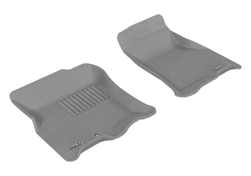 3D MAXpider 2007-2010 Ford/Lincoln Expedition/Navigator Kagu 1st Row Floormat - Gray-SR1 Performance