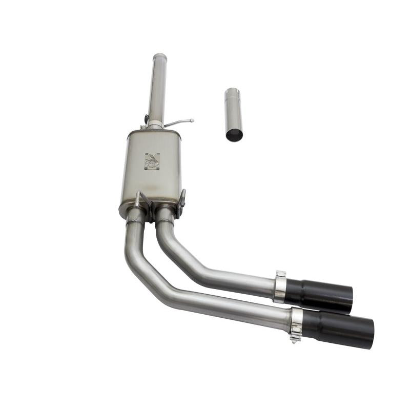 aFe Rebel Series CB 3in Middle Side Exit SS Exht w/ Black Tips 09-16 Chevy Silverado/GMC Sierra 1500-SR1 Performance
