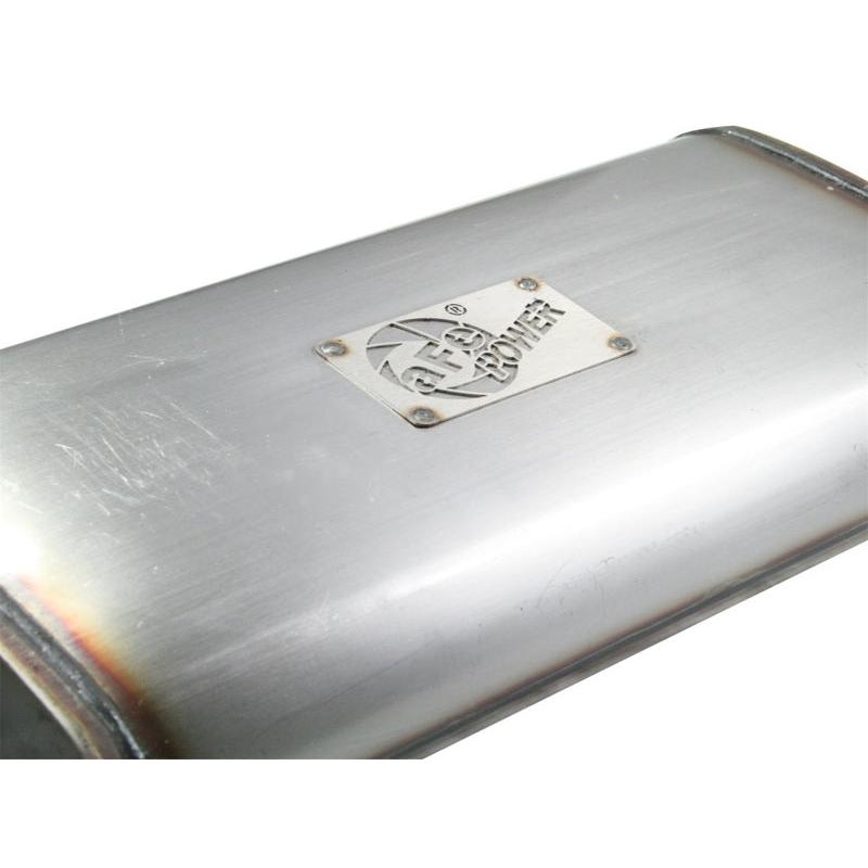 aFe MACHForce XP Exhaust Cat-Back SS-409 04-06 Jeep Wrangler TJ Unl L6 4.0L 2.5in Off-Road No Tip-SR1 Performance