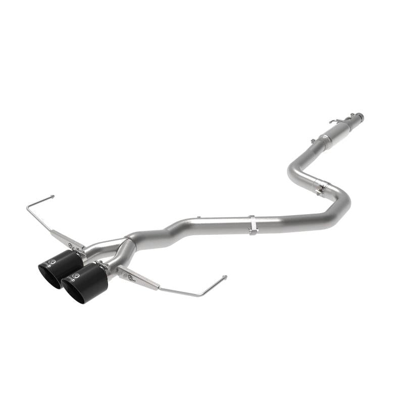aFe Takeda Exhaust Cat-Back 19-20 Hyundai Veloster 304SS Black Dual Tips Exhaust-SR1 Performance