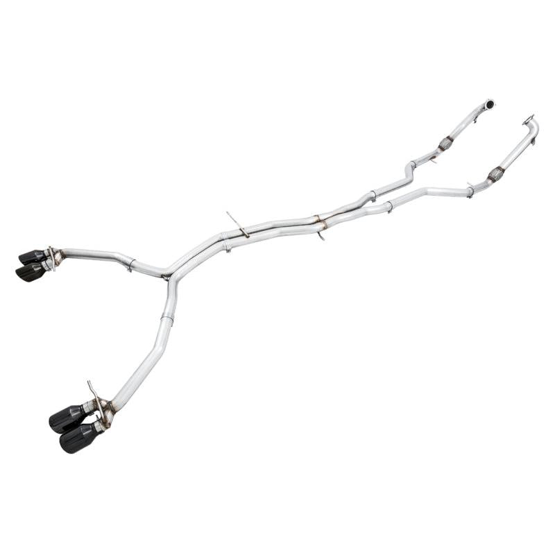 AWE Tuning Audi B9 S5 Sportback Track Edition Exhaust - Non-Resonated (Black 102mm Tips)