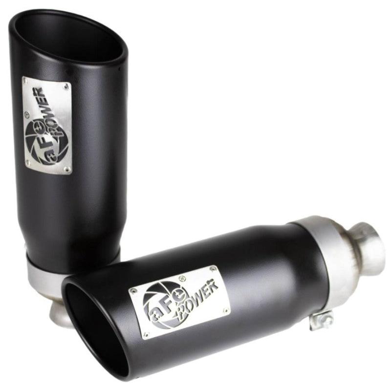 aFe MACH Force-XP 4-1/2in Steel OE Replacement Exhaust Tips - 2021+ Dodge Ram (5.7L V8) - Black