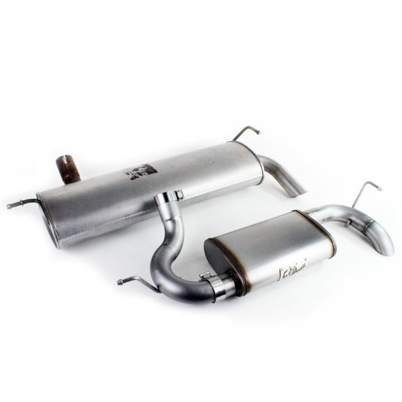 aFe MACHForce XP 07-17 Jeep Wrangler V6-3.6/3.8L 409 SS 2.5in Axle-Back Exhaust