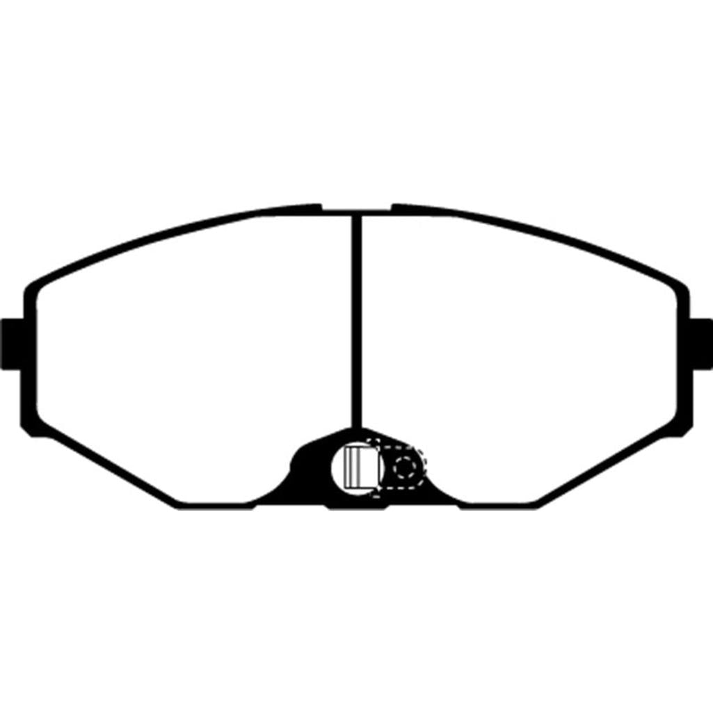 EBC Redstuff Ceramic Low Dust Front Brake Pads for Infiniti J30 (1993-1997)