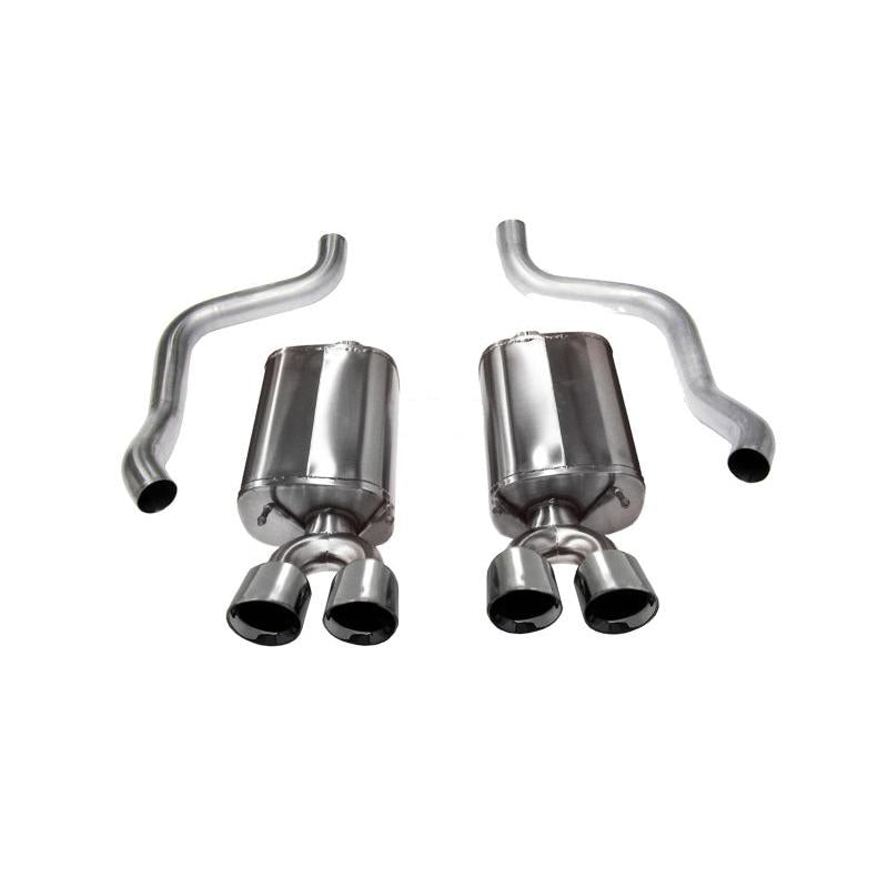 Corsa 2009-2013 Chevrolet Corvette C6 6.2L V8 Polished Sport Axle-Back Exhaust-SR1 Performance