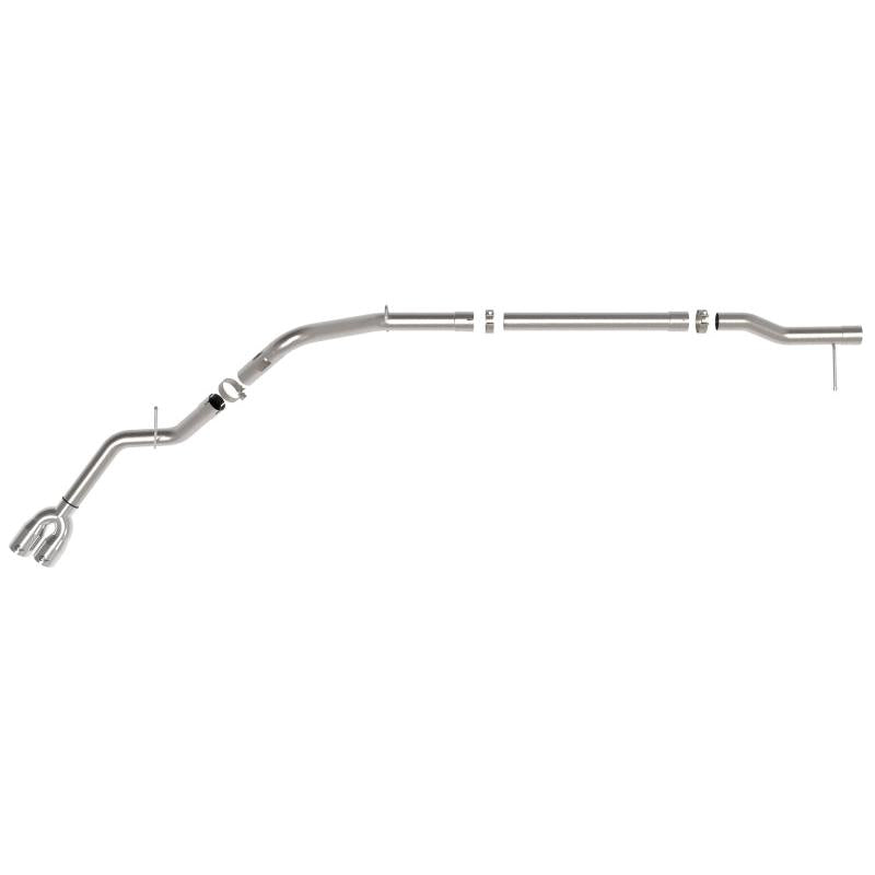 aFe Rebel XD Series 3 IN 304 Stainless Steel DPF-Back Exhaust w/Dual Polished Tips-SR1 Performance