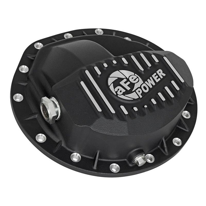 aFe Power Pro Series Rear Differential Cover Black w/Machined Fins 16-17 Nissan Titan XD(AAM 9.5-14)