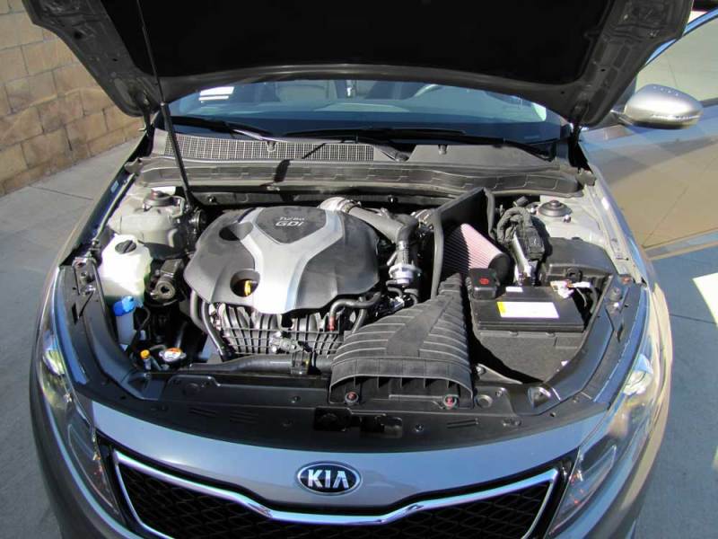 K&N 11-13 Hyundai Sonata 2.0L L4 Turbo / 11-13 Kia Optima 2.0L L4 Turbo Typhoon Intake-SR1 Performance