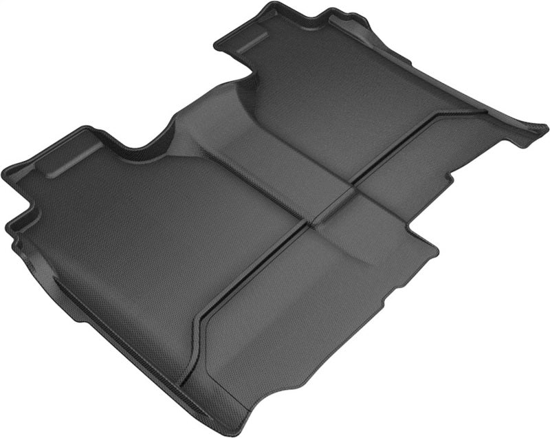 3D MAXpider 2019-2020 GMC/Chevrolet Sierra 1500/Silverado 1500 Kagu 2nd Row Floormats - Black-SR1 Performance
