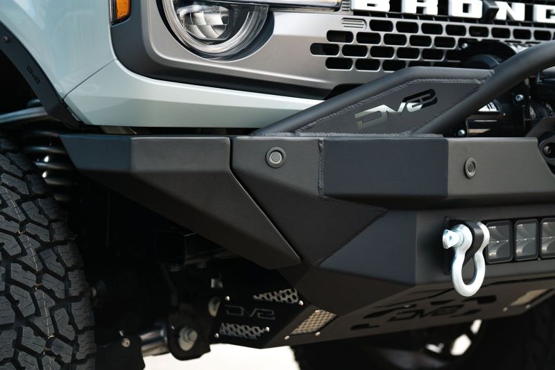 DV8 Offroad 2021+ Ford Bronco Modular Front Bumper with Winch and Auxiliary Light Mounts