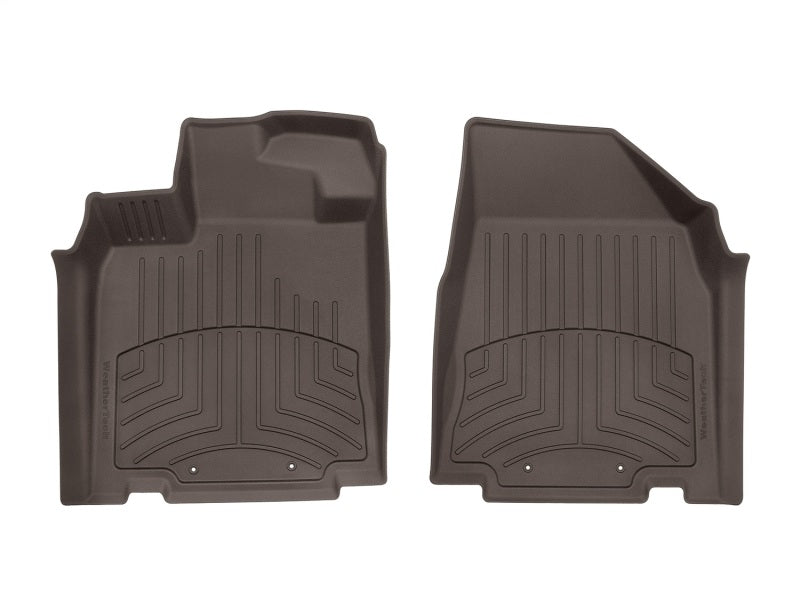 WeatherTech FloorLiner HP for Infiniti JX and Nissan Pathfinder – Custom Front Protection in Cocoa