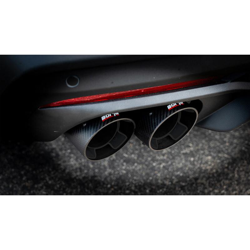 Borla 2024 Ford Mustang GT 5.0L V8 3 in ATAK Catback Non-Active Exhaust- Carbon Fiber Quad Tip