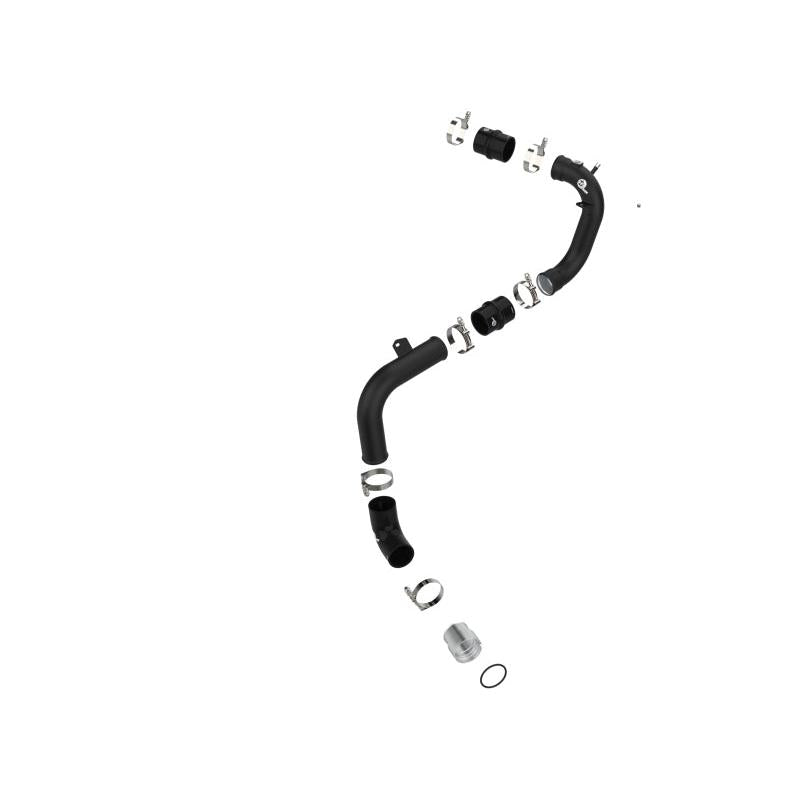 aFe 21-22 Ford Bronco V6-2.7Ltt BladeRunner 2.75in Alum Cold Charge Pipe - Black-SR1 Performance