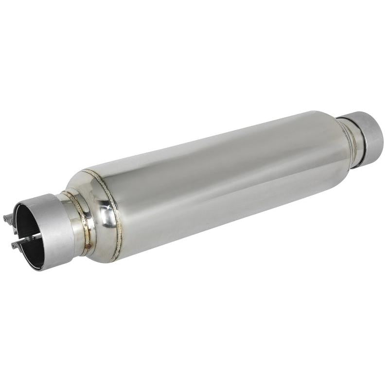 aFe MACH Force-Xp 304 Stainless Steel Resonator 2.5in Inlet/Outlet x 4in Dia x 15in Body x 19in L-SR1 Performance
