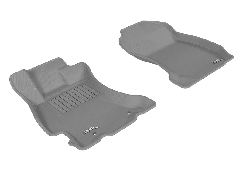 3D MAXpider 2014-2018 Subaru Forester Kagu 1st Row Floormat - Gray-SR1 Performance