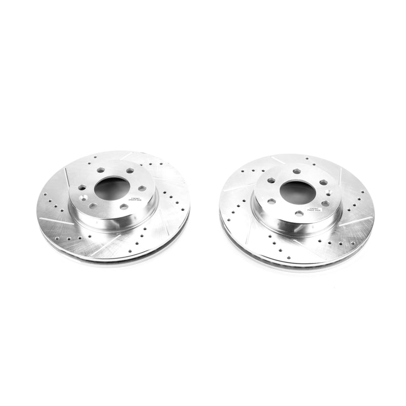 Power Stop 15-19 Chevrolet Colorado Front Evolution Drilled & Slotted Rotors - Pair-SR1 Performance