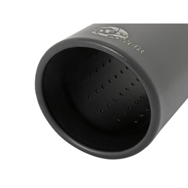aFe MACH Force-Xp 409 Stainless Steel Clamp-on Exhaust Tip 3in Inlet 4in Outlet - Black-SR1 Performance
