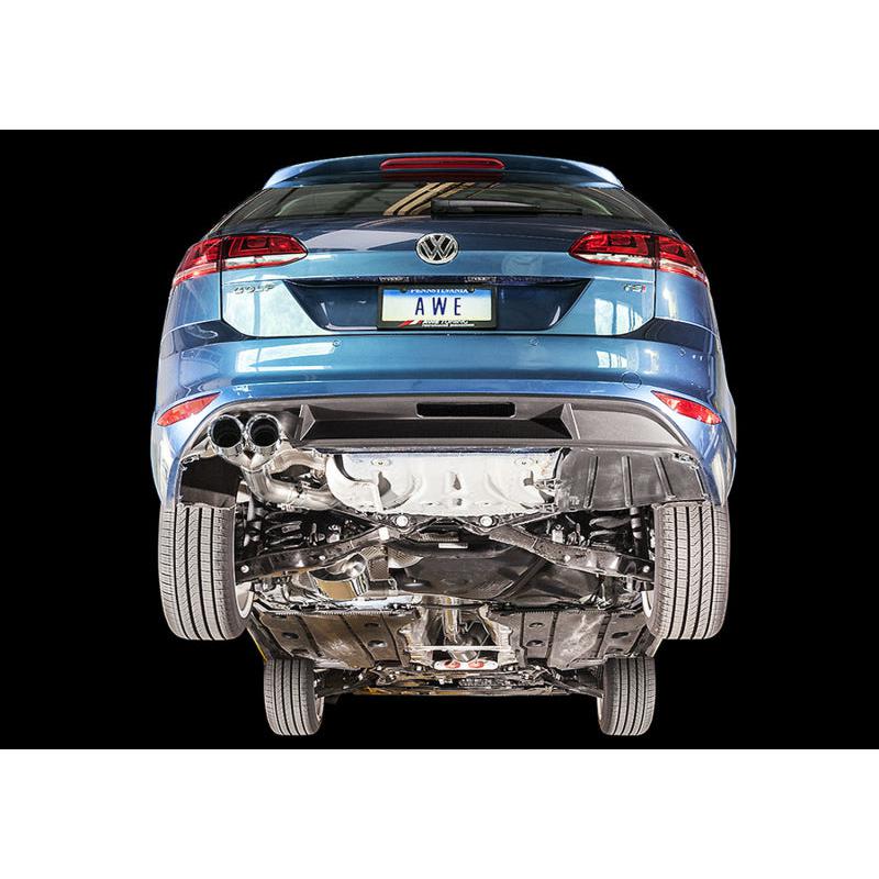 AWE Tuning VW MK7 Golf SportWagen Touring Edition Exhaust w/Chrome Silver Tips (90mm)