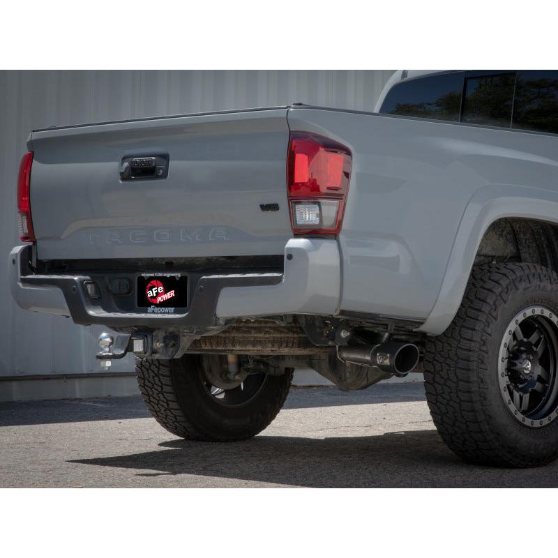 aFe 16-22 Toyota Tacoma Apollo GT Series 2.5in. - 3in. 409 SS Cat-Back Exhaust w/ Polished Tip