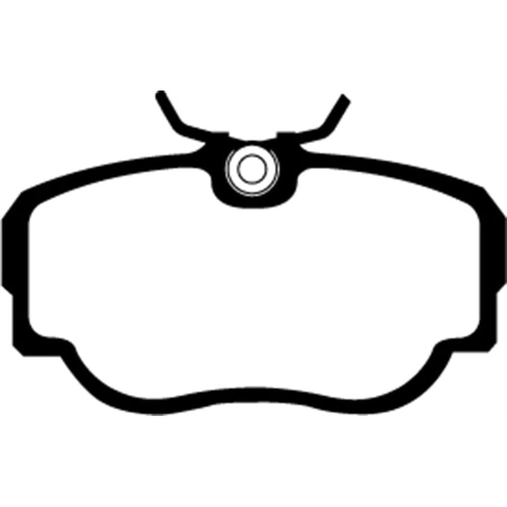 EBC Redstuff Ceramic Low Dust Front Brake Pads for BMW 3 Series and Saab 900