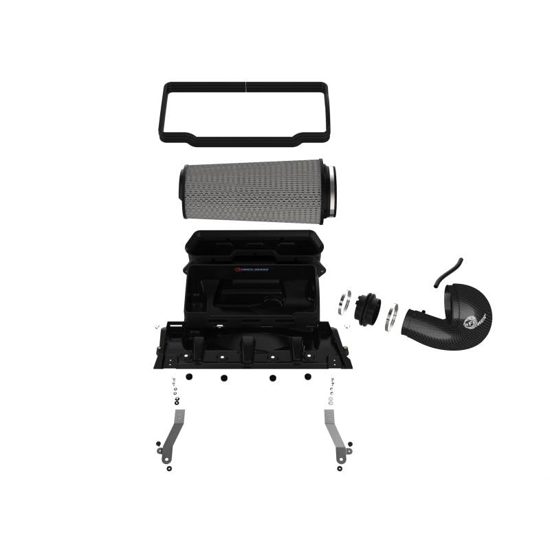 aFe 21-23 RAM 1500 TRX Track Series Carbon Fiber Cold Air Intake System w/ Pro DRY S-SR1 Performance