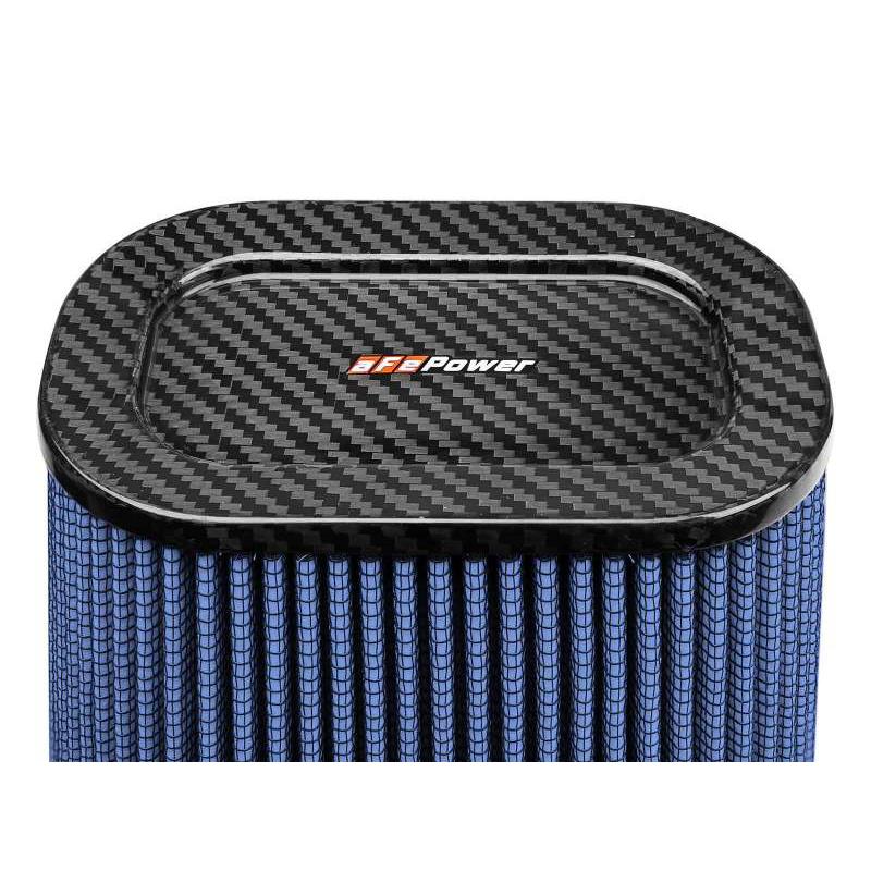 aFe Magnum FLOW Pro 5R Air Filter (5.5x 7.5)in F (9x 7)in B (5.8 x 3.8)in T (Carbon Fiber) x 10in H-SR1 Performance