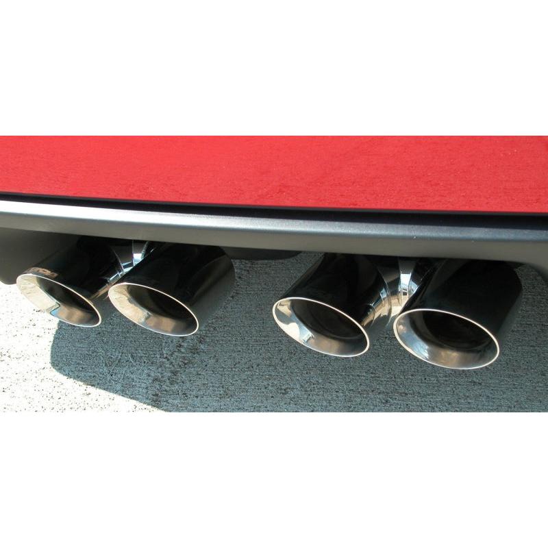 Corsa 2006-2013 Chevrolet Corvette C6 Z06 7.0L V8 Polished Sport Axle-Back Exhaust