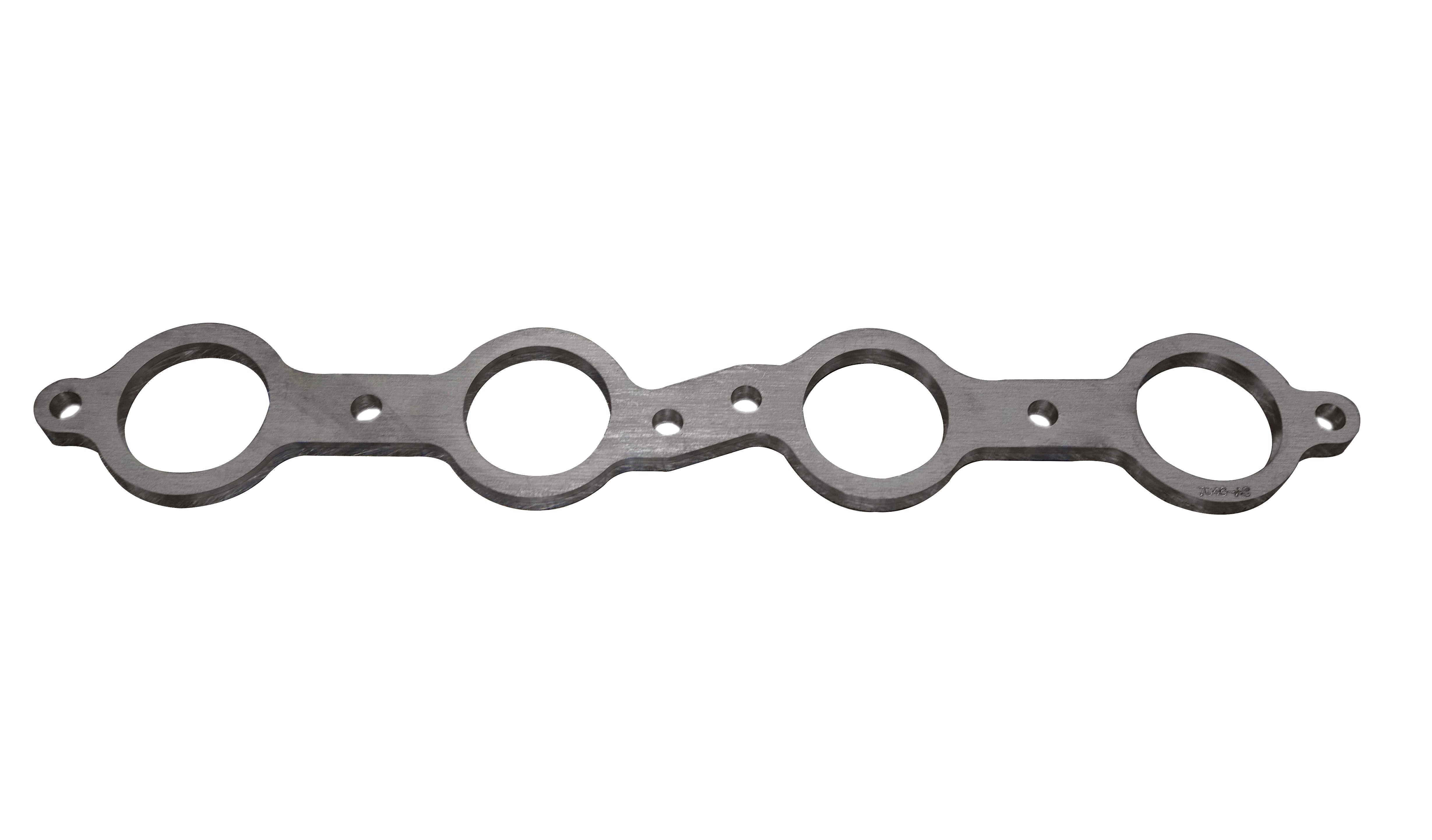 LSX Header Flange - 3/8" Thick Stainless. Round Port for 1-7/8" Primaries.
