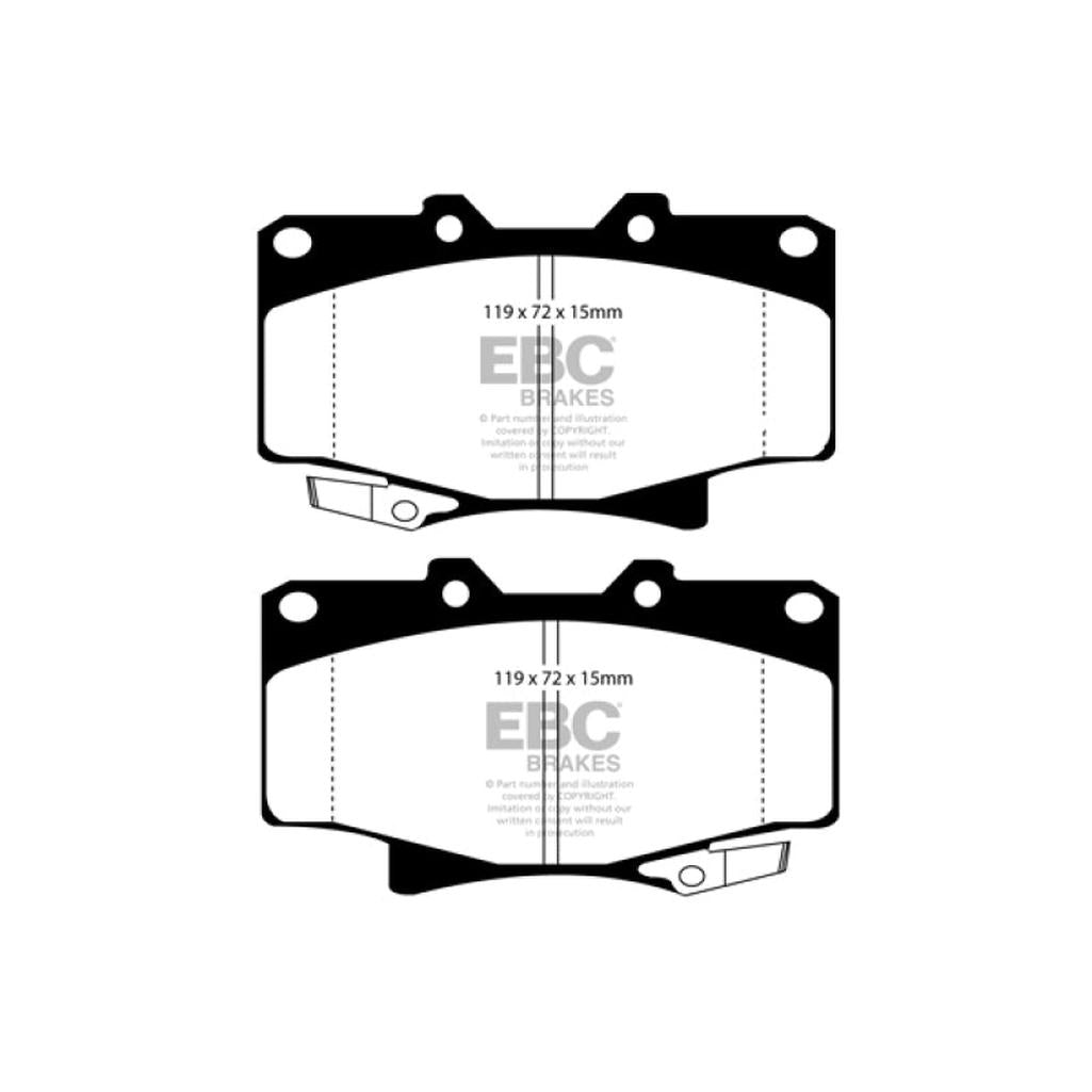 EBC Yellowstuff Front Brake Pads for Toyota 4Runner & Land Cruiser – Part DP4992R