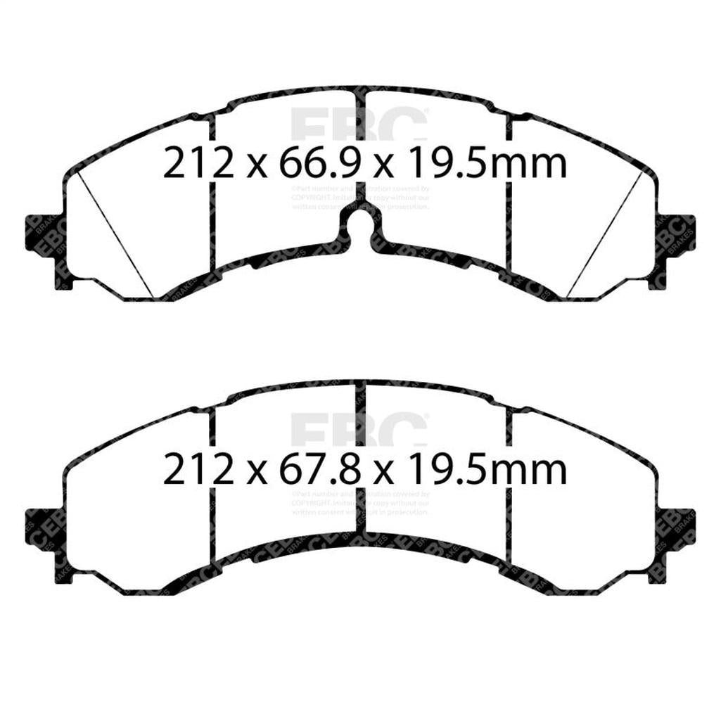 EBC Yellowstuff Brake Pads for Chevrolet Silverado 2500 HD & GMC Sierra 1500 – Part Number DP43126R