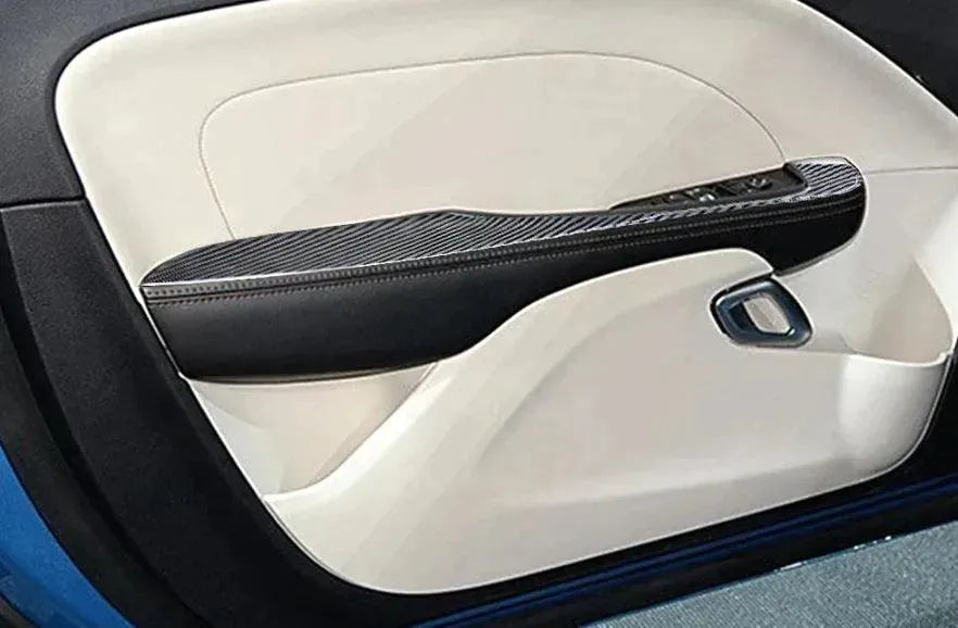 4pcs Carbon Fiber Armrest Panel Overlay for Dodge Challenger 2015-2023 - carbonaddons Carbon Fiber Parts, Accessories, Upgrades, Mods