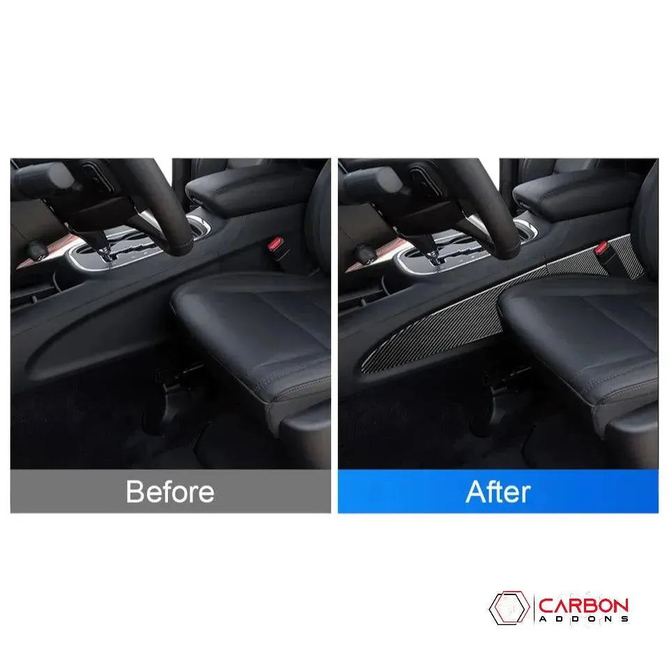 [4pcs] Real Carbon Fiber Center Console Side Trim Overlay for 2011-2020 Dodge Durango - carbonaddons Carbon Fiber Parts, Accessories, Upgrades, Mods