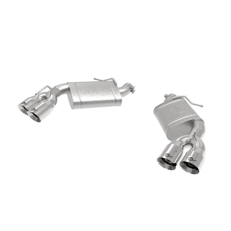 aFe POWER MACH Force-Xp 3in Axle-Back 16-21 Chevrolet Camaro SS V8 6.2L w/Mufflers - Polished